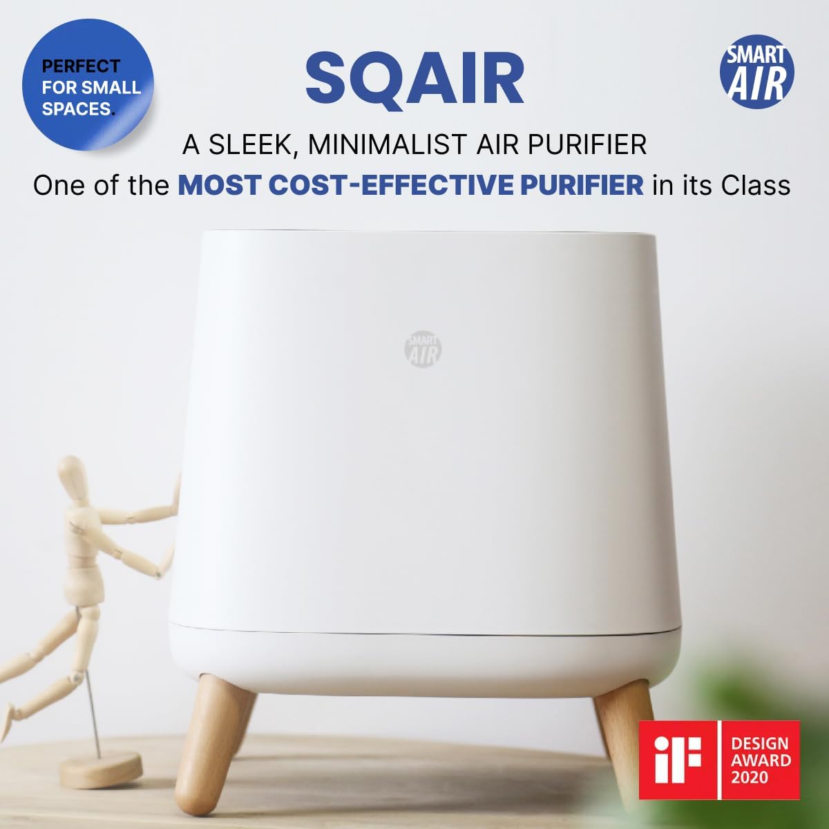 SQAIR Smart Air Purifier for Home Gym