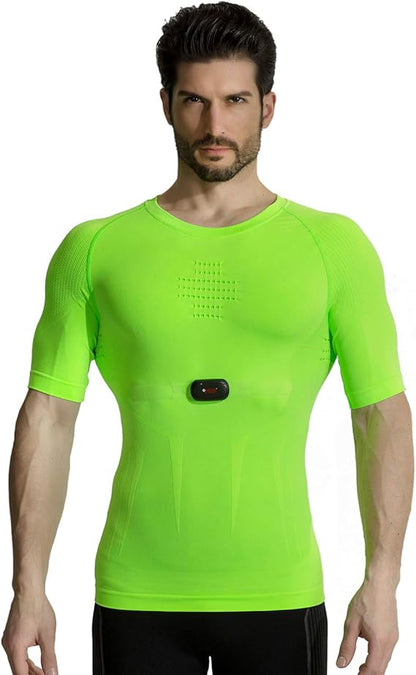 Men’s Cool Dry Compression Shirt with Heart Rate Monitor